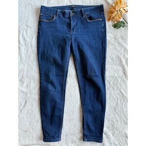 WHBM White House Black Market Skinny Leg Crop Jeans Size 12R